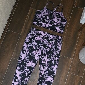 Athletic Works Purple and Black Activewear
